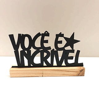 Placa Decorativa Voc  Incrvel